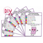 Les expressions avec les couleurs - DIY - SoCartes est un jeu de société pour les enfants