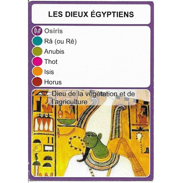 Les dieux égyptiens - DIY - Osiris est le dieu de l'agriculture et de la végétation