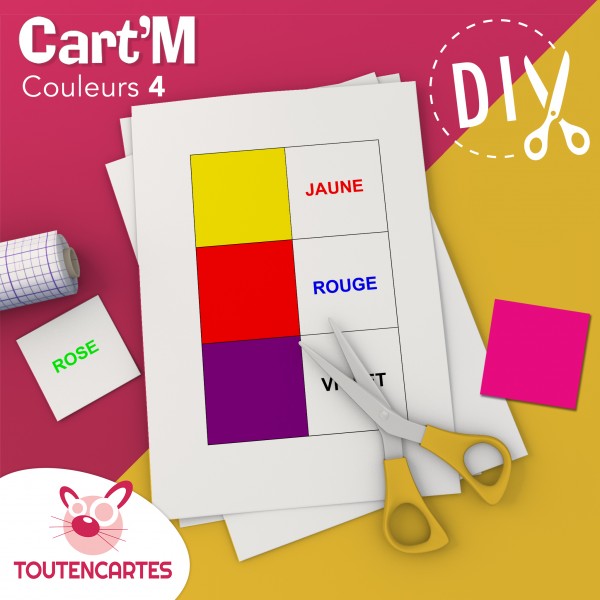 Cart'M Couleurs 4-DIY - SoCartes est un jeu de société pour les enfants